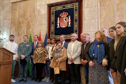 Acto de reparación a las familias de las tres víctimas el 20 de enero de este año en la Subdelegación de Almería.   EUROPA PRESS