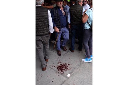 Protesta ganadera ante la Junta de Castilla y León en Salamanca. / ICAL