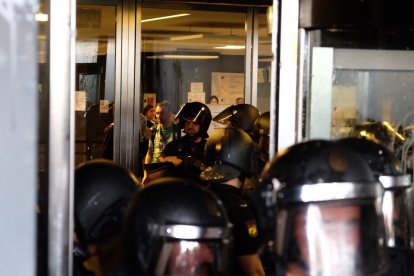 Protesta ganadera ante la Junta de Castilla y León en Salamanca. / ICAL