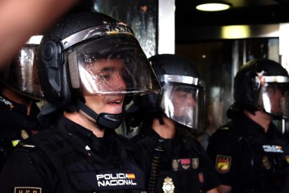 Protesta ganadera ante la Junta de Castilla y León en Salamanca. / ICAL