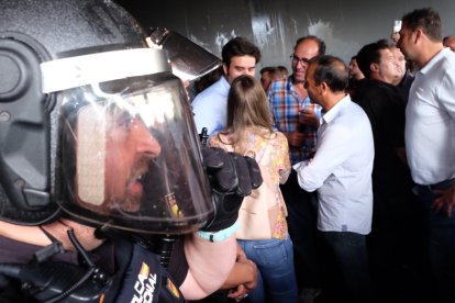 Protesta ganadera ante la Junta de Castilla y León en Salamanca. / ICAL