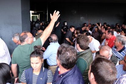 Protesta ganadera ante la Junta de Castilla y León en Salamanca. / ICAL