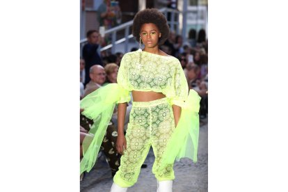 Desfile de la diseñadora Leonesa, María Lafuente en la Mercedes-Benz Fashion Week. - ICAL