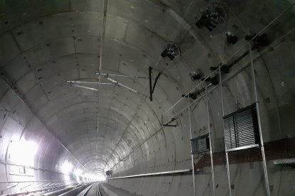 Estado del túnel de la Variante de Pajares. E.M.