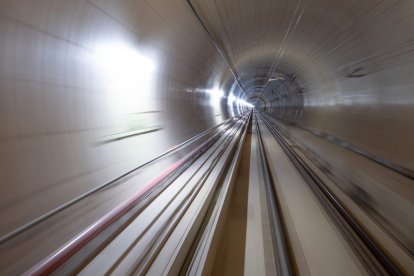 Estado del túnel de la Variante de Pajares. E.M.