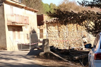 Rastro del fuego en Santibáñez del Val (Burgos).- ICAL