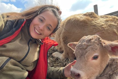 Miriam Delgado, agricultora y ganadera de Villaquirán de la Puebla (Burgos). -ICAL