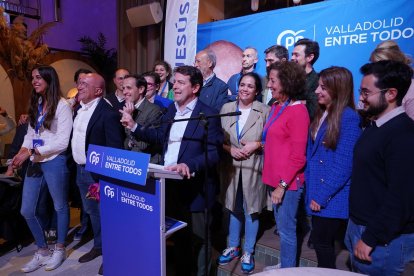 Jesús Julio Carnero, candidato del PP, gana las elecciones a la Alcaldía de Valladolid.- ICAL