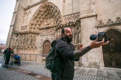 Vagaboom se graba por las calles de Burgos. -TOMÁS ALONSO