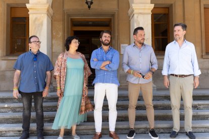 Juan García-Gallardo visita Soria en el marco de la campaña electoral de Vox.- ICAL