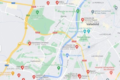 Gasolineras en Valladolid