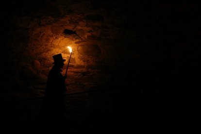 Visitas teatralizadas en el Castillo de los Templarios de Ponferrada. -ICAL.