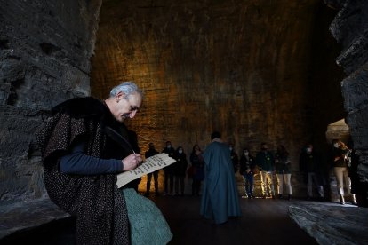 Visitas teatralizadas en el Castillo de los Templarios de Ponferrada. -ICAL.