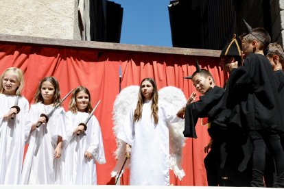 Representación del acto sacramental de La Loa, declarado Bien de Interés Cultural de carácter inmaterial, con motivo de las fiestas patronales en honor a Nuestra Señora de la Asunción de La Alberca.- ICAL