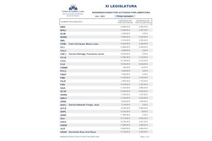 Indemnizaciones de los procuradores de Vox sin dedicación exclusiva.- E. M.