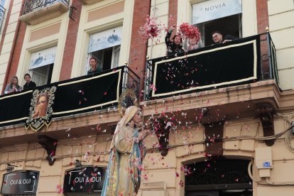 Procesión de la Virgen del Rompimiento, talla anónima de 1929. -ICAL