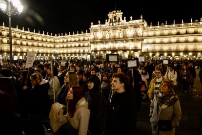 Manifestación en Salamanca por el día para la Erradicación de la Violencia contra la Mujer. -ICAL.