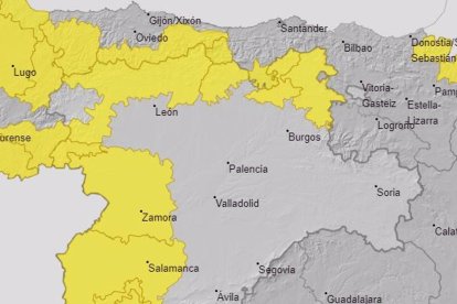 Avisos por riesgo meteorológico este martes en Castilla y León - AEMET