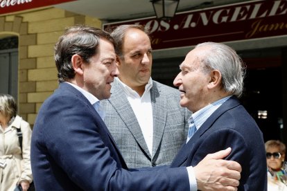 El presidente del PP de Castilla y León, Alfonso Fernández Mañueco, visita Guijuelo.- ICAL