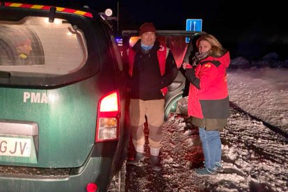 La Junta organiza en Soria un convoy para llevar a las personas atrapadas en la N-122 avituallamiento y mantas