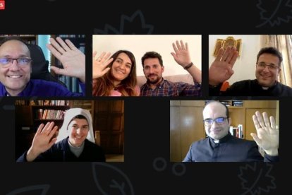 Captura de un directo en el que participó 'Sor Marta'. -YOUTUBE