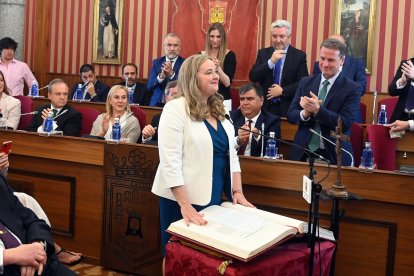 La candidata del Partido Popular, Cristina Ayala, nueva alcaldesa de Burgos. -ICAL
