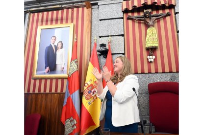 La candidata del Partido Popular, Cristina Ayala, nueva alcaldesa de Burgos. -ICAL