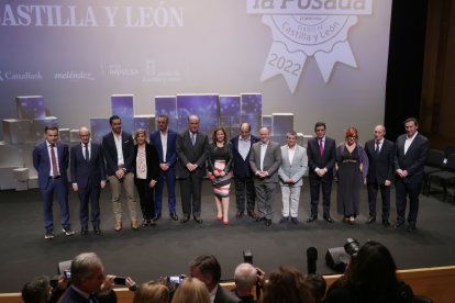 Los premiados de la Posada 2022 en un momento de la gala. PHOTOGENIC