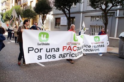 Manifestación por la agricultura y la ganadería organizada por UCCL. -ICAL.