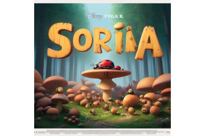 Los personajes de Bichos degustan las setas de Soria. BING IMAGE CREATOR DE MICROSOFT