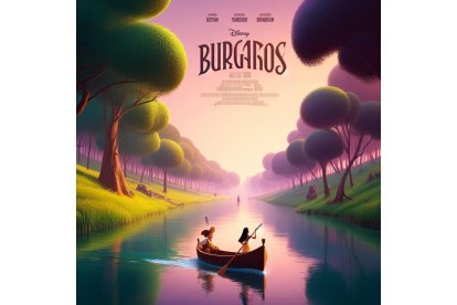 Pocahontas sobre una barca en la Ribera del Duero burgalesa. BING IMAGE CREATOR DE MICROSOFT