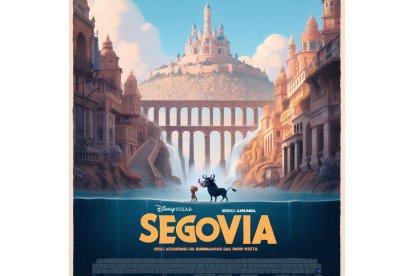 Timón y Pumba pasean por Segovia. BING IMAGE CREATOR DE MICROSOFT