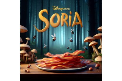 Los personajes de Bichos degustan las setas y el curioso 'torrezno' de Soria. BING IMAGE CREATOR DE MICROSOFT