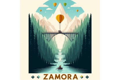 El abuelo de Up se adentra en el Lago de Sanabria y la Sierra de la Culebra zamorana. BING IMAGE CREATOR DE MICROSOFT