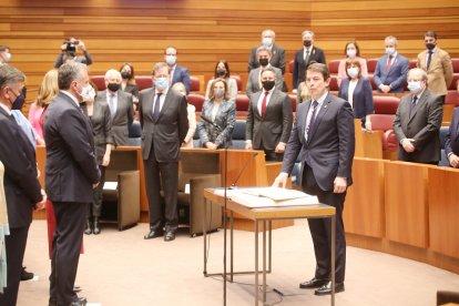 Toma de posesión como presidente de la Junta de Mañueco - Alfonso Fernández Mañueco jura el cargo.- ICAL