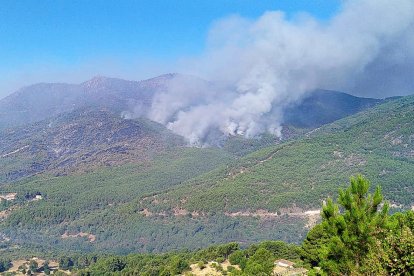 Incendio en Santa Cruz del Valle (Ávila).- ICAL