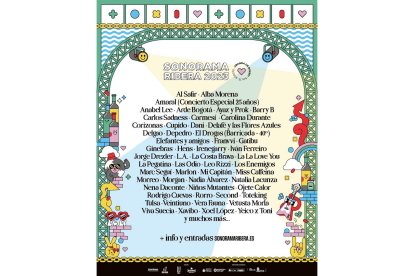 Cartel del Sonorama Ribera 2023.