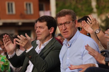Visita de Mañueco y Feijóo a Segovia.- ICAL