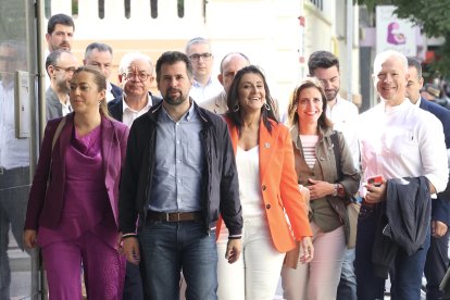 El secretario general del PSCyL, Luis Tudanca, encabeza la delegación de los socialistas de la Comunidad. ICAL