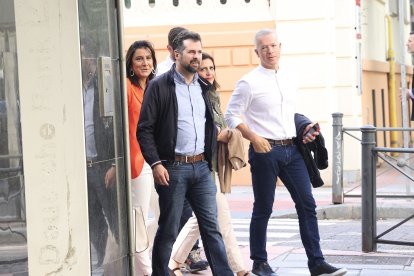 El secretario general del PSCyL, Luis Tudanca, encabeza la delegación de los socialistas de la Comunidad. ICAL