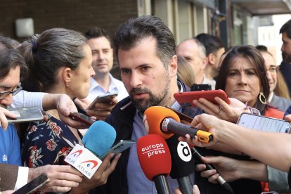 El secretario general del PSCyL, Luis Tudanca, encabeza la delegación de los socialistas de la Comunidad. ICAL