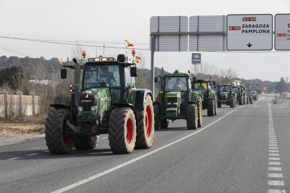 Tractorada en Soria. -ICAL