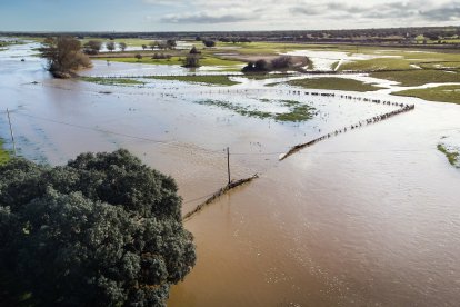 Inundaciones en la provincia de Salamanca tras las intensas lluvias del fin de semana. ICAL
