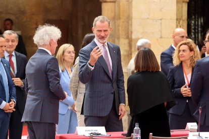 El rey inaugura en León la cumbre europea sobre parlamentarismo. / ICAL
