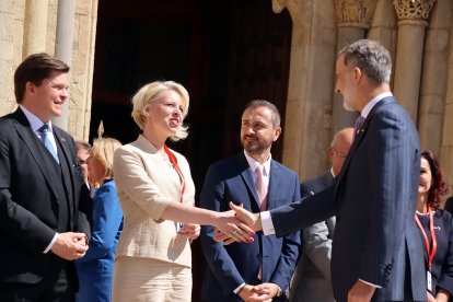 El rey inaugura en León la cumbre europea sobre parlamentarismo. / ICAL