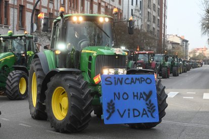 Tractorada en Burgos. -ICAL