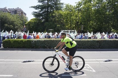 Manifestación de agricultores y ganaderos convocada por Asaja, UPA-Coag y UCCL para reclamar ayudas por la sequía. ICAL