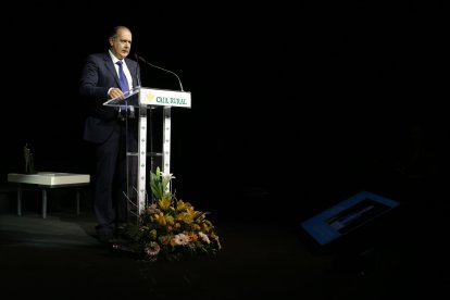 Acto de homenaje a Cipriano García por sus 50 años en la Caja Rural de Zamora.-ICAL