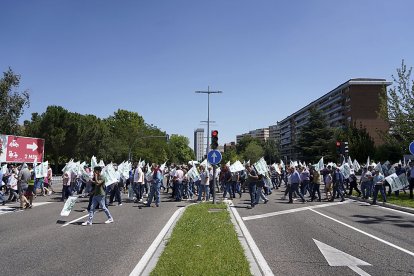 Manifestación de agricultores y ganaderos convocada por Asaja, UPA-Coag y UCCL para reclamar ayudas por la sequía. ICAL