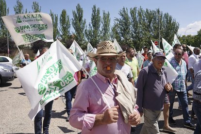 Manifestación de agricultores y ganaderos convocada por Asaja, UPA-Coag y UCCL para reclamar ayudas por la sequía. ICAL